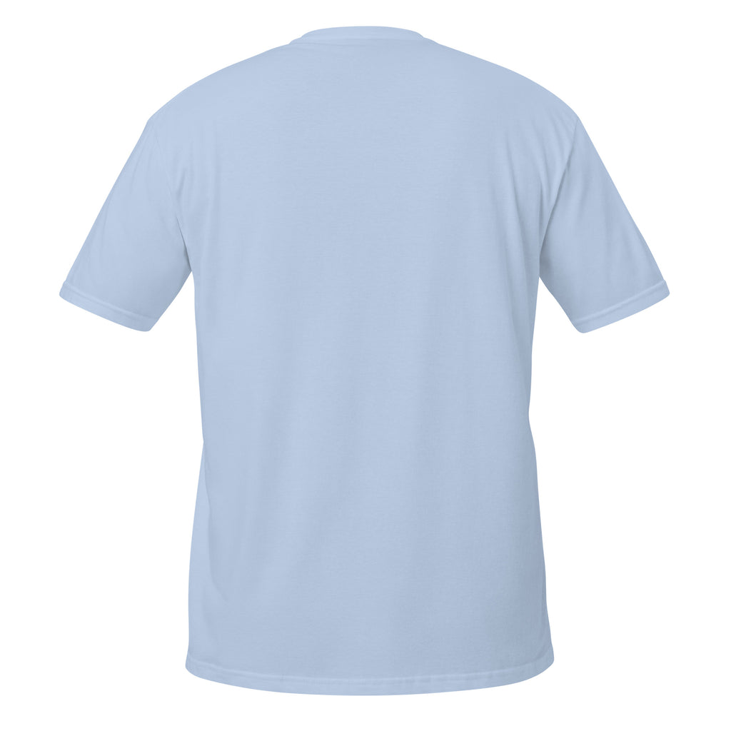 Light blue t-shirt on a white background