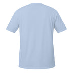 Light blue t-shirt on a white background