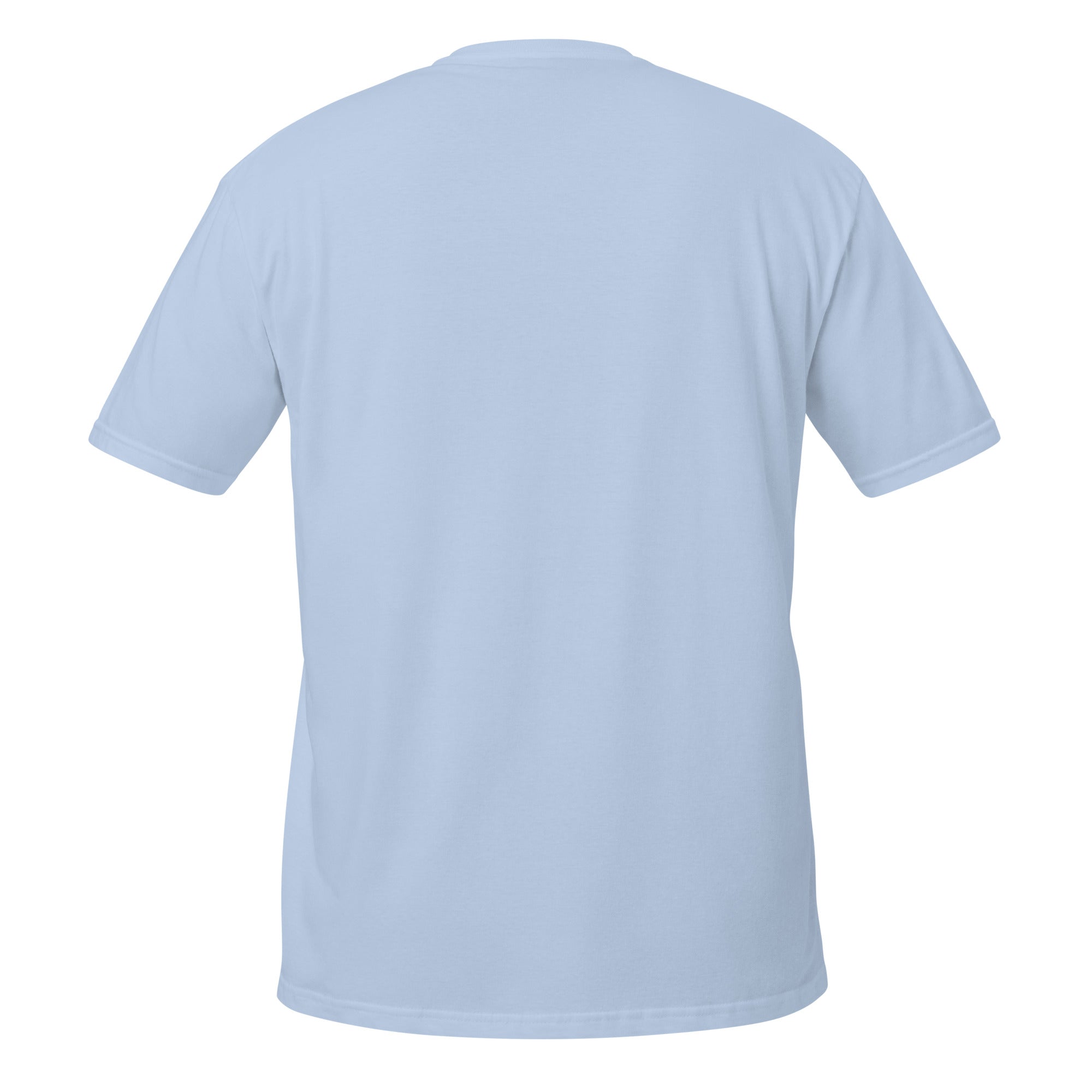 Light blue t-shirt on a white background
