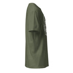 Plain Military Green t-shirt right side on a white background