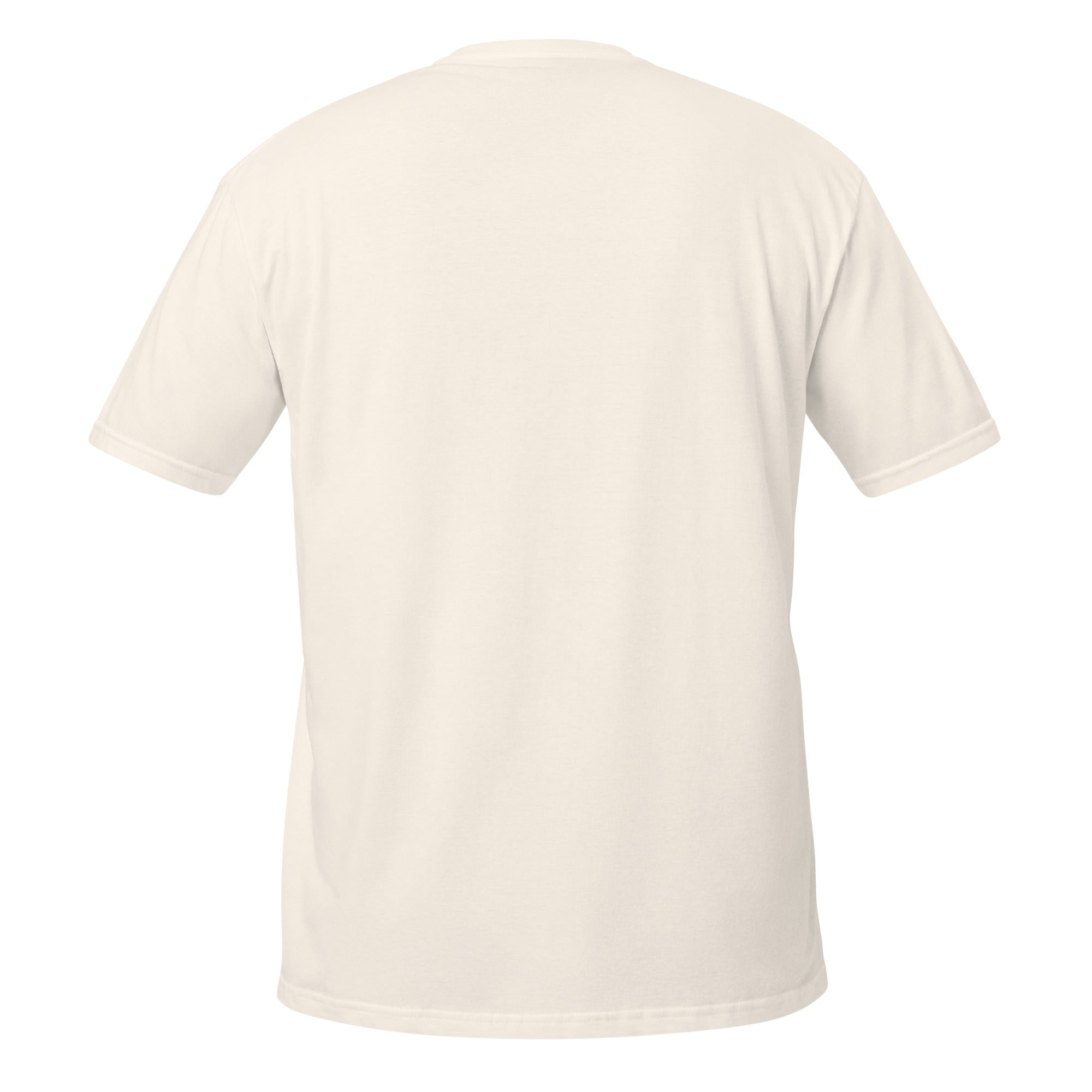 Beige t-shirt on a white background