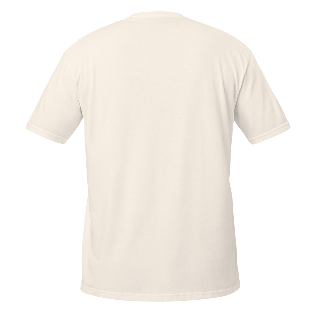Beige t-shirt on a white background
