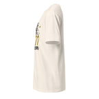 Left view of a sport grey t-shirt on a white background