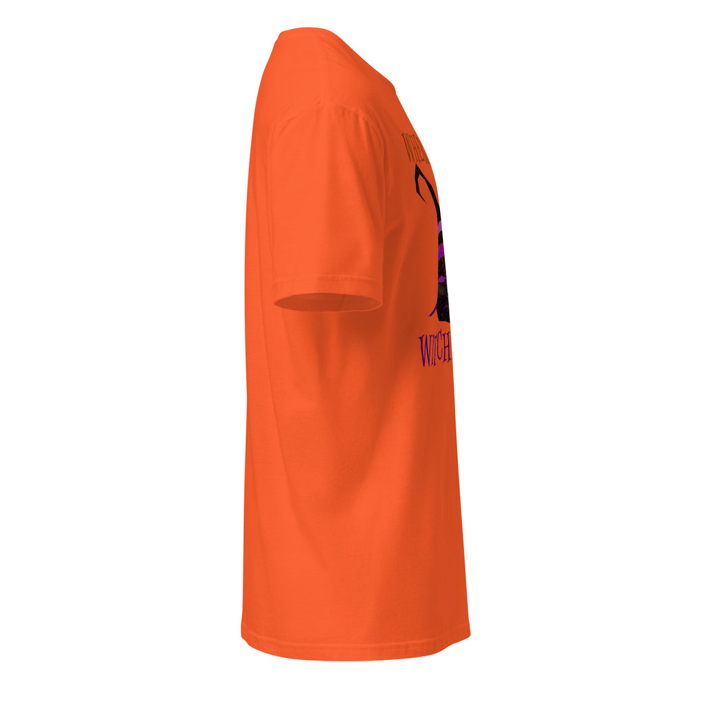 Right view of a orange t-shirt