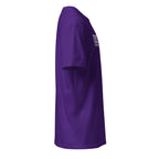 Plain Purple t-shirt right side on a white background