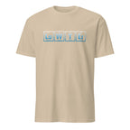 Beige t-shirt with 'Lawyer' spelled out using legal jargon on a white background