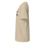 Plain Sand t-shirt left side on a white background