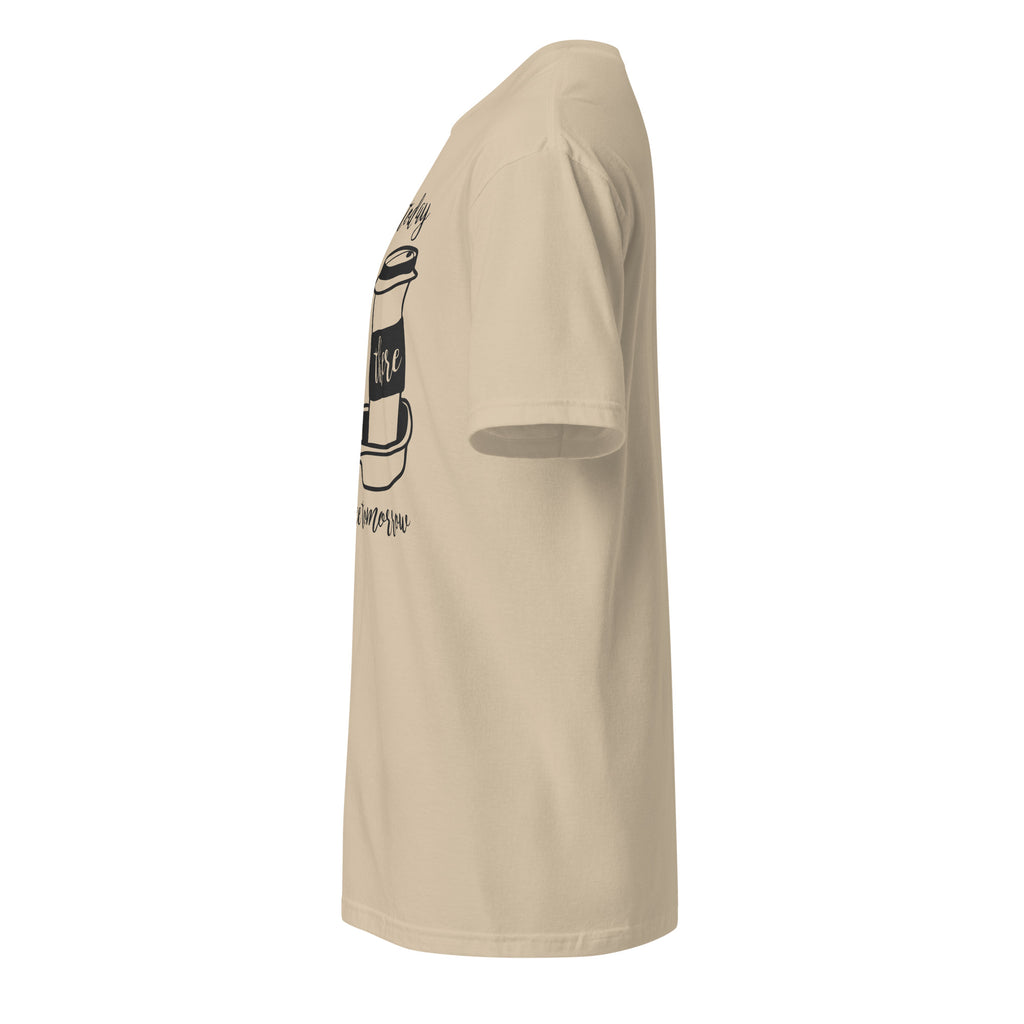 Plain Sand t-shirt left side on a white background