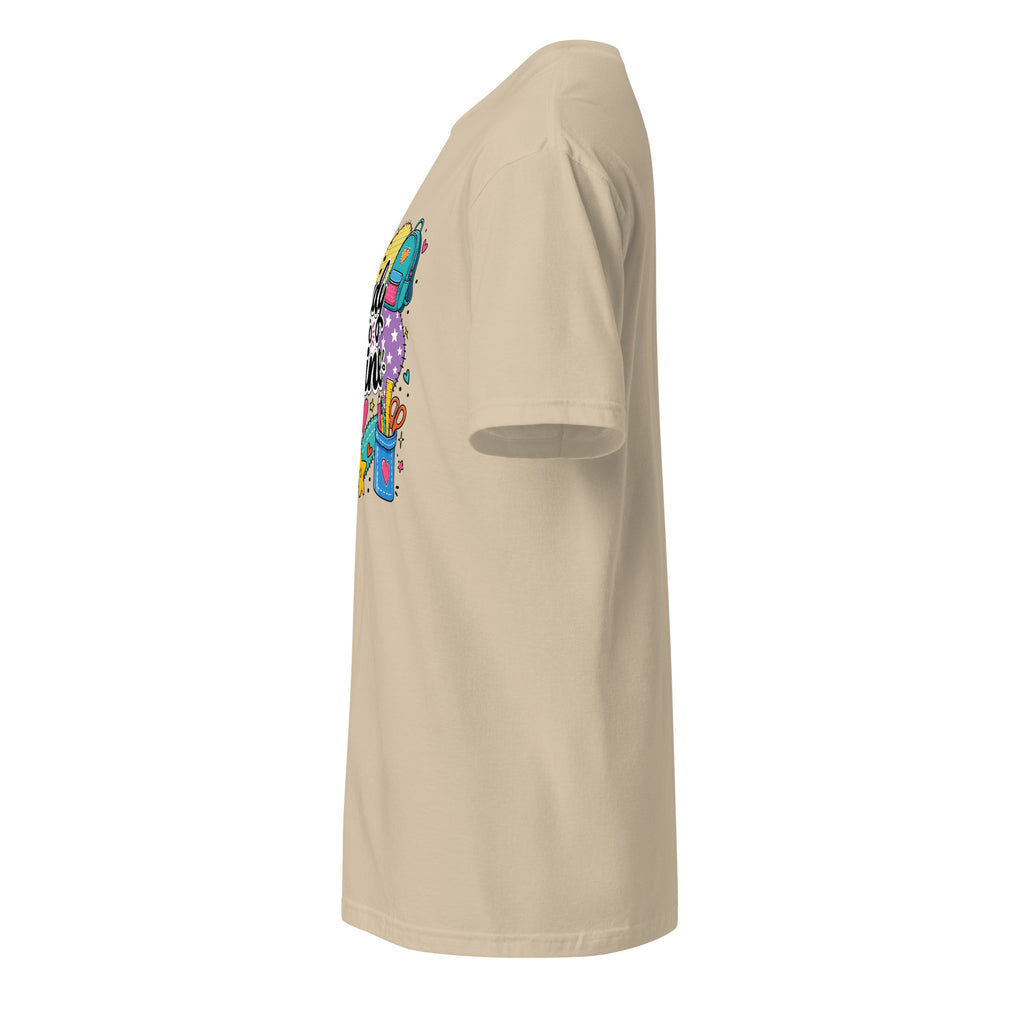 A beige short-sleeve t-shirt shown from the side, featuring a graphic print on the front with 'CUB' and 'HONOR' text, and a black 'BB' logo on the sleeve.