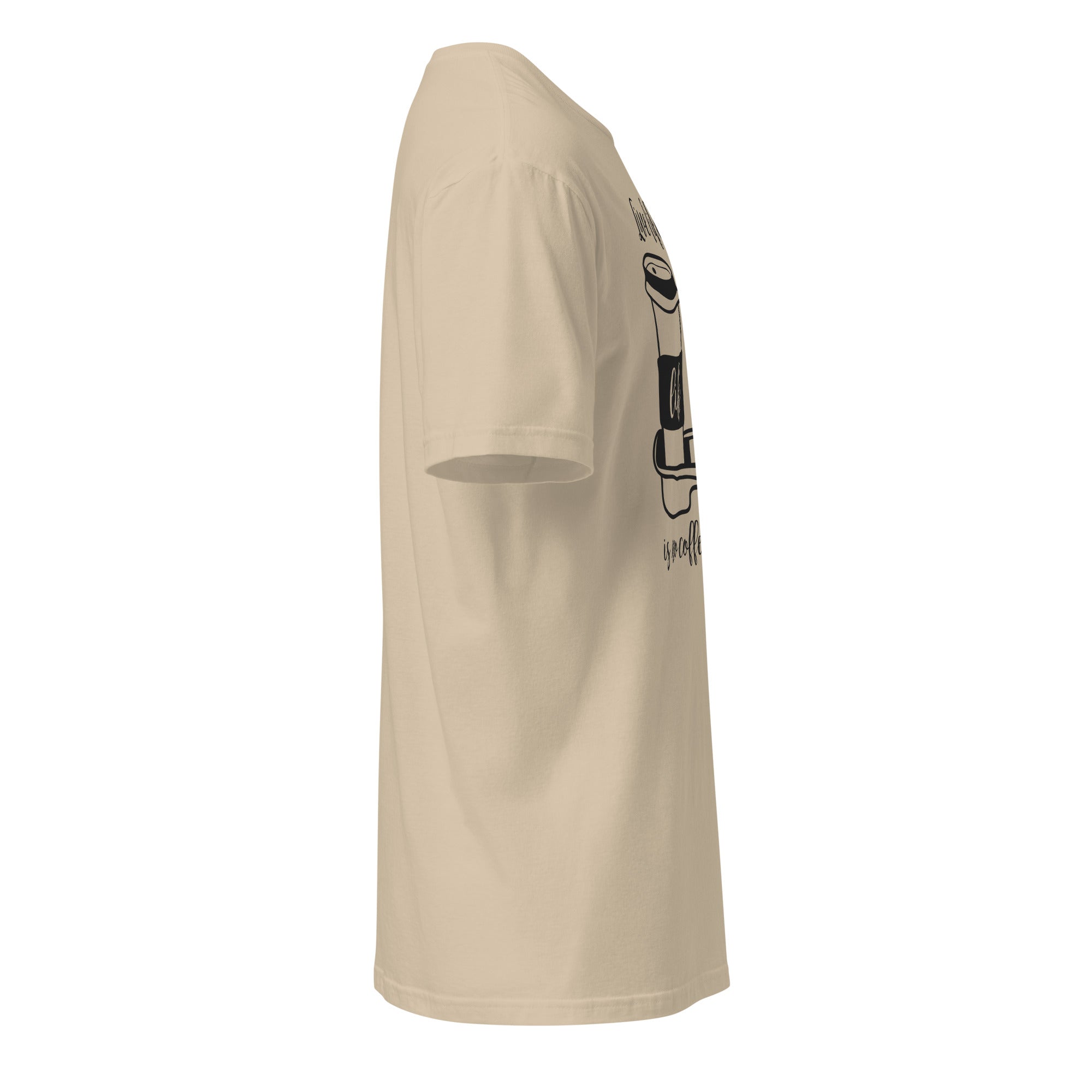 Plain Sand t-shirt right side on a white background