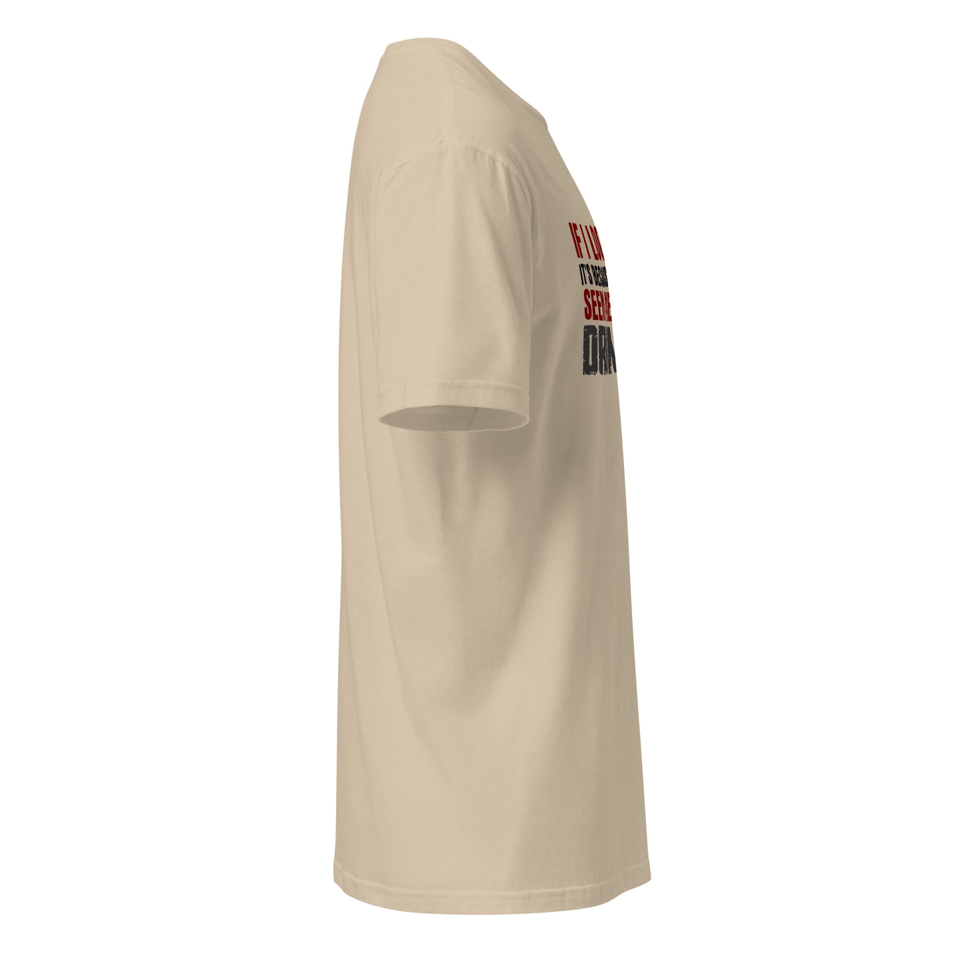 Beige t-shirt right side
