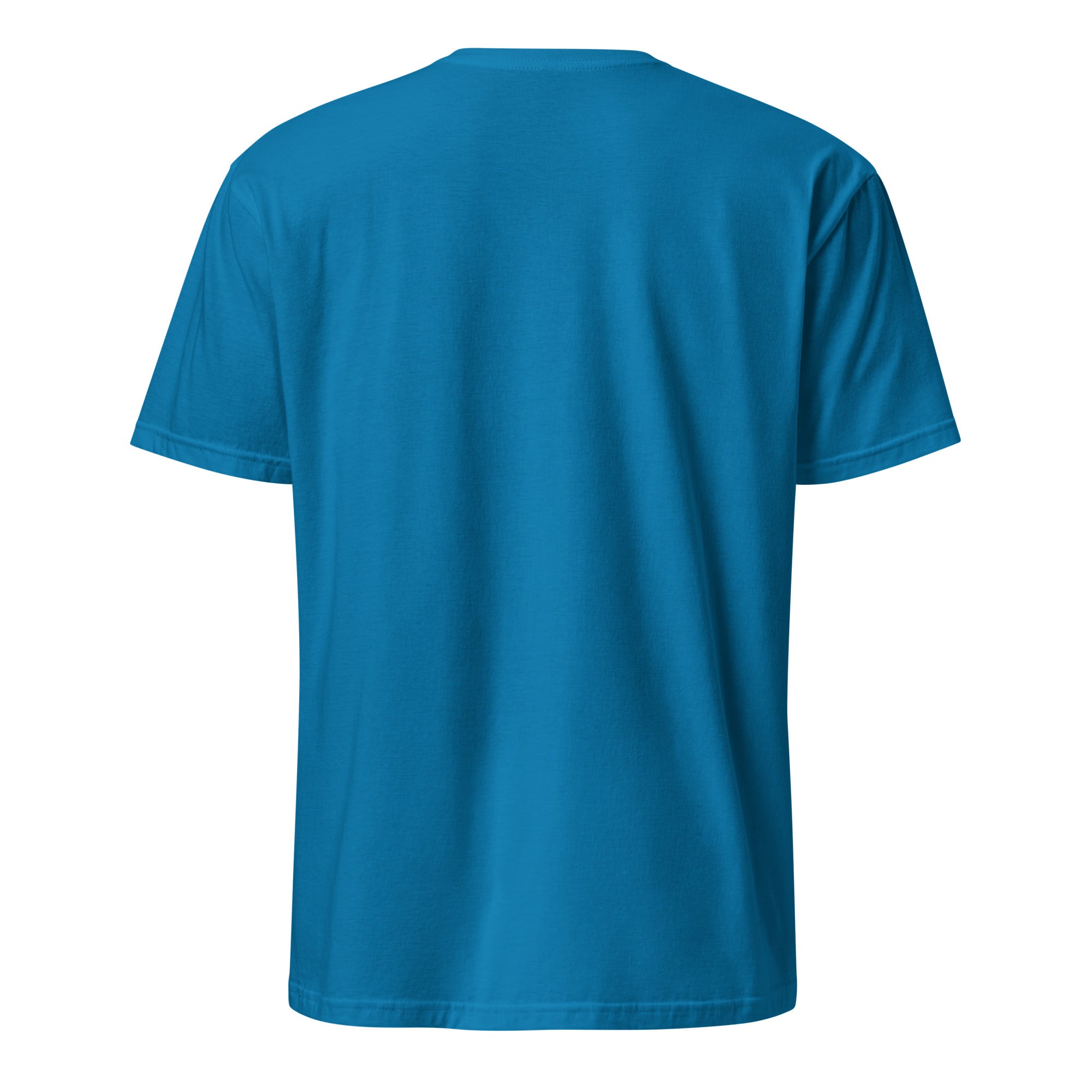 Blue t-shirt on a white background