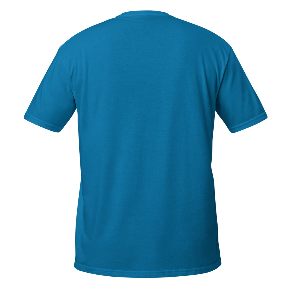 Blue t-shirt on a white background