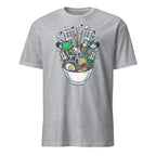 Sport Grey t-shirt with a colorful graphic design on a white background