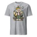 Sport Grey t-shirt with a cartoon character pirate design on a white background
