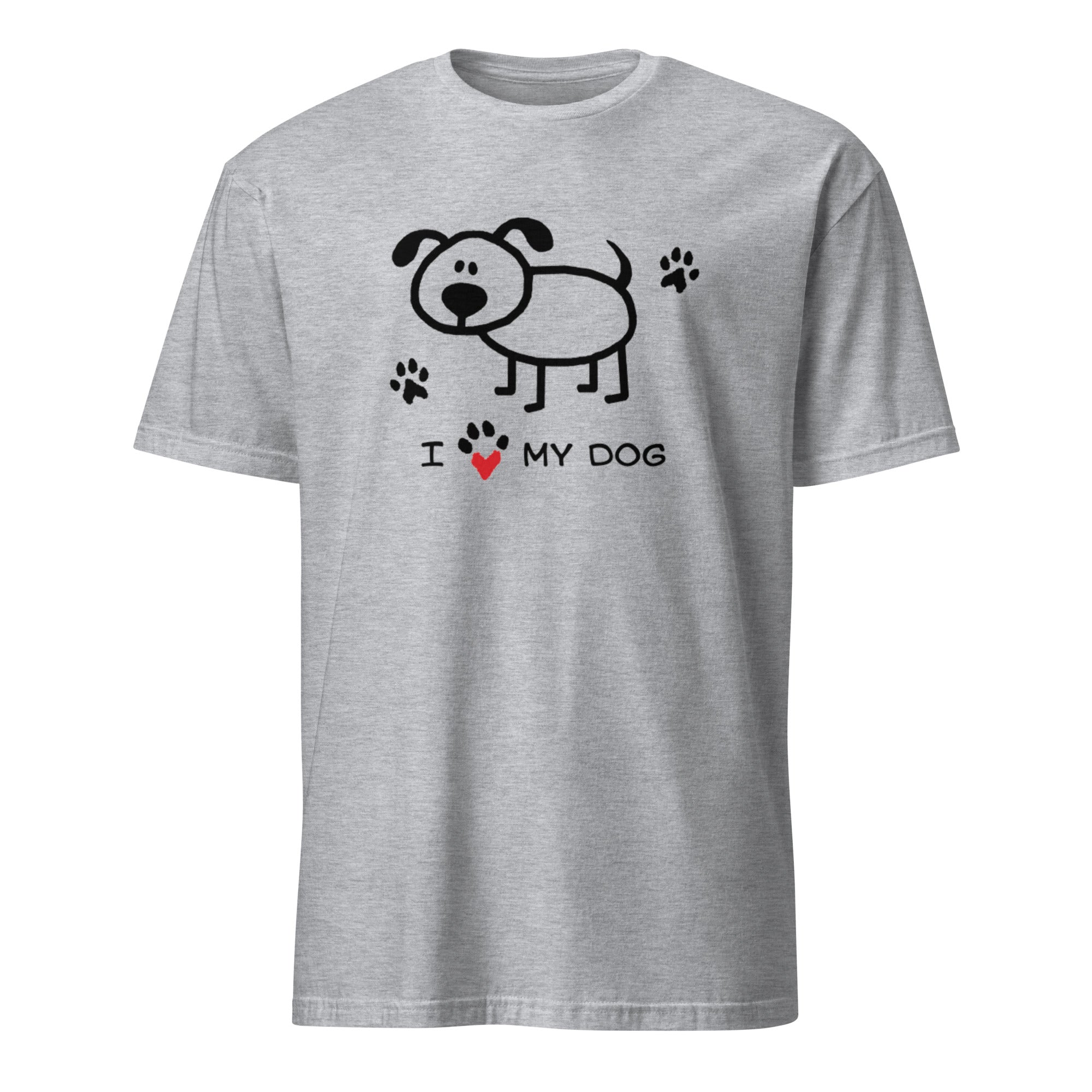 Gray t-shirt with a graphic of a bear and text 'SARADES' on a white background