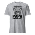 Sport Grey t-shirt with black I've Been Called A Lot Of Names In My Lifetime But Papa Is My Favorite text and graphic design on a white background