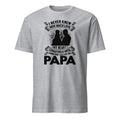 Sport Grey t-shirt with black graphic and I Never Knew How Much Love My Heart Could Hold Until Someone Called Me Papa text on a white background