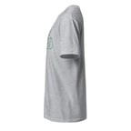 Gray t-shirt left side on a white background