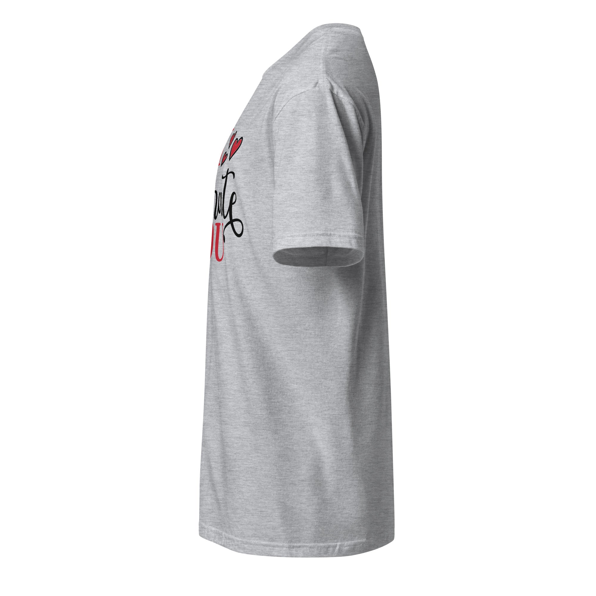 Plain Sport Grey t-shirt left side on a white background