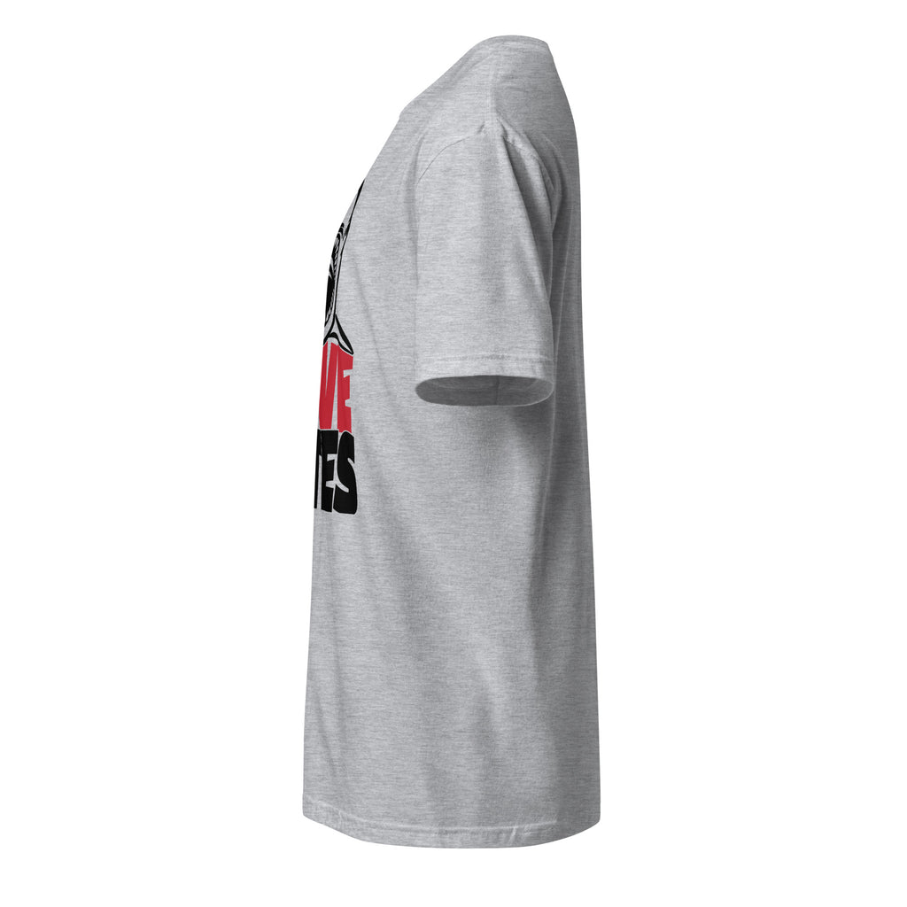  Plain Sports Grey t-shirt left side on a white background