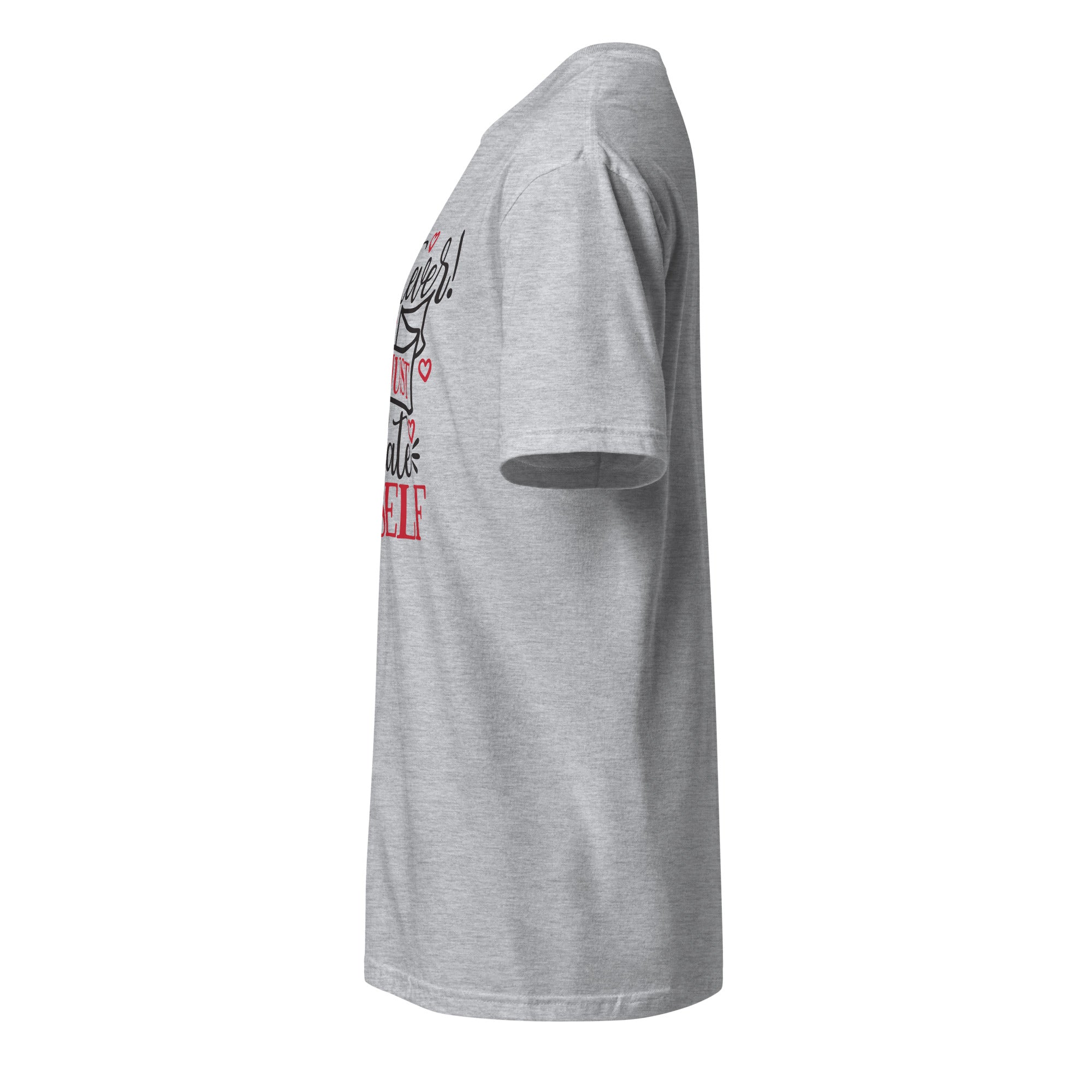 Plain Sport Grey t-shirt left side on a white background