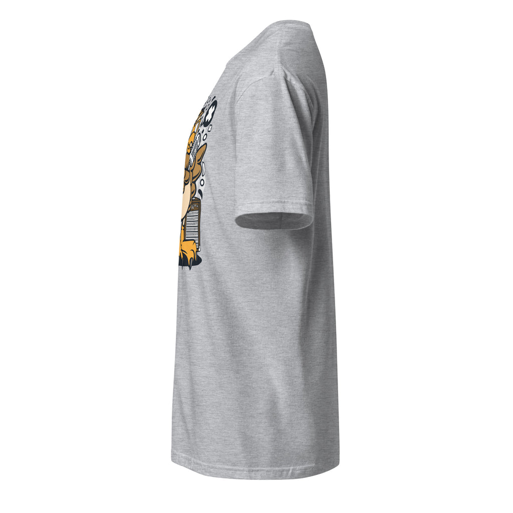 Plain Gray t-shirt left side on a white background