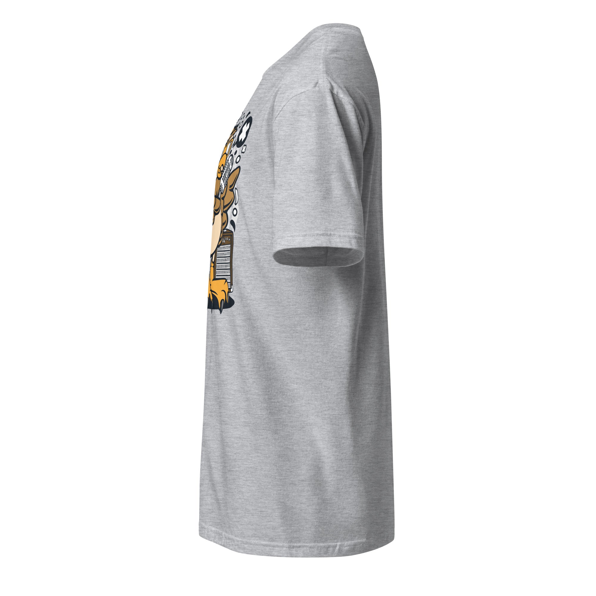Plain Gray t-shirt left side on a white background
