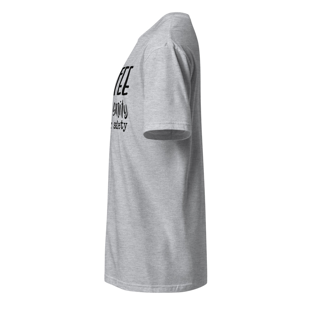 Plain Sport Grey t-shirt left side on a white background