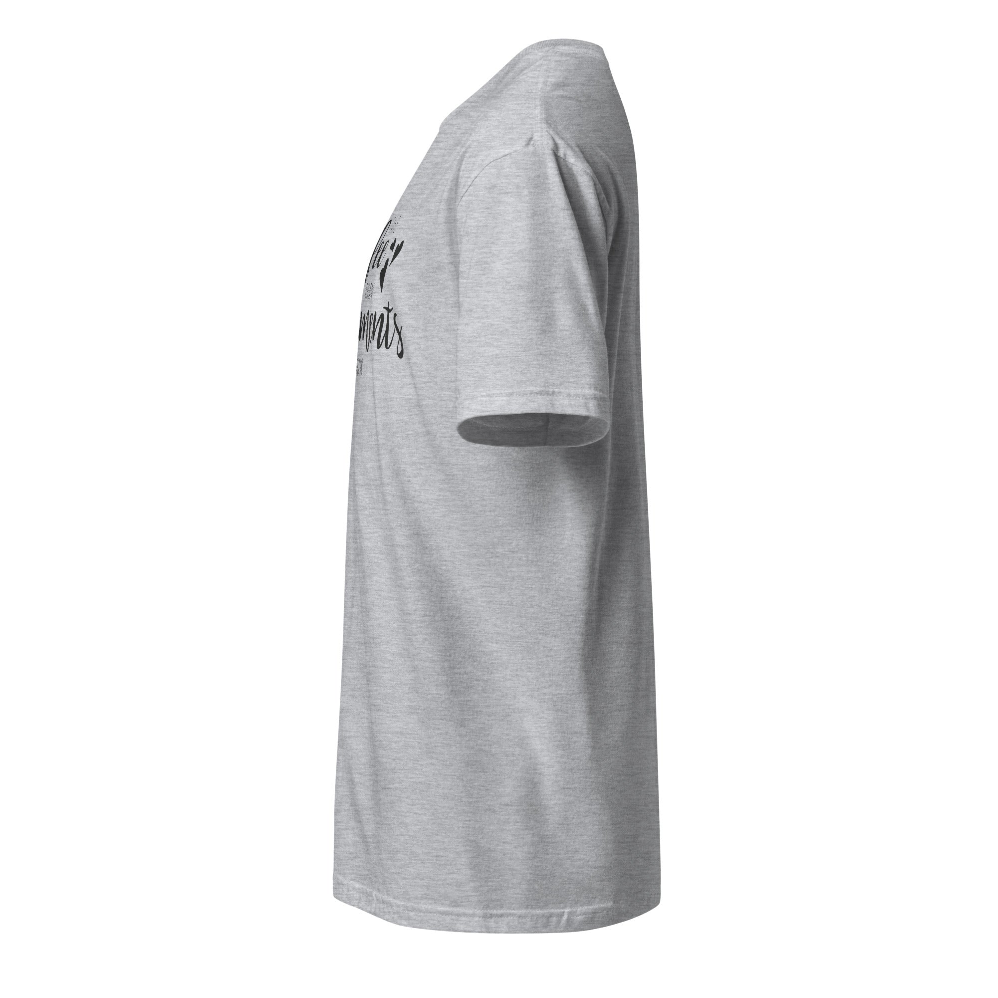 Sport Grey t-shirt left side on a white background