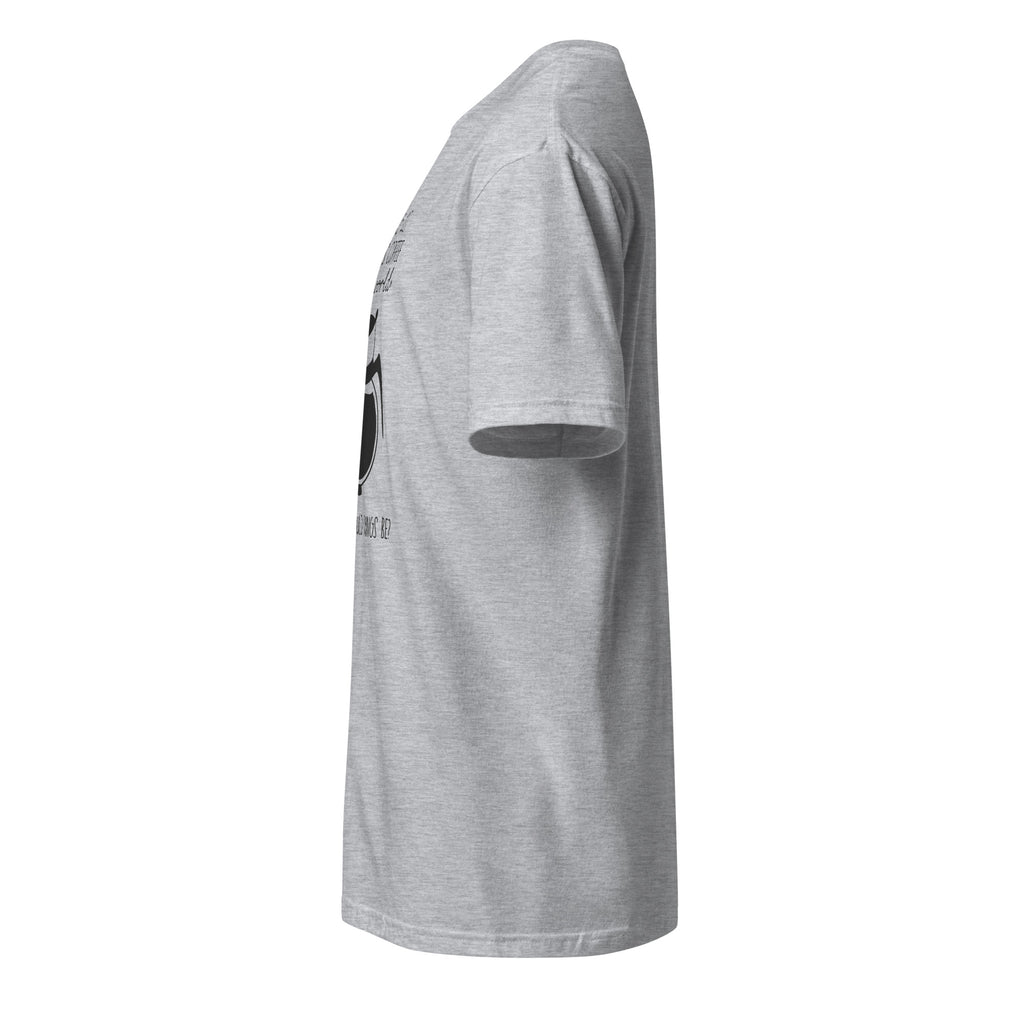 Plain Sport Grey t-shirt left side on a white background