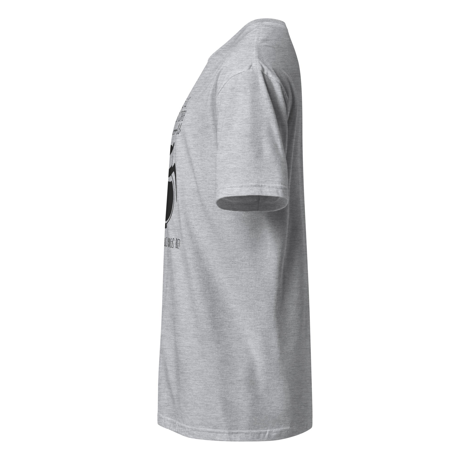Plain Sport Grey t-shirt left side on a white background