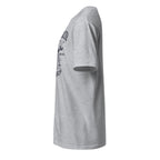 Left view of a plain Sport Grey t-shirt on a white background
