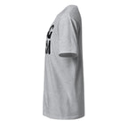 Ash t-shirt left side on a white background