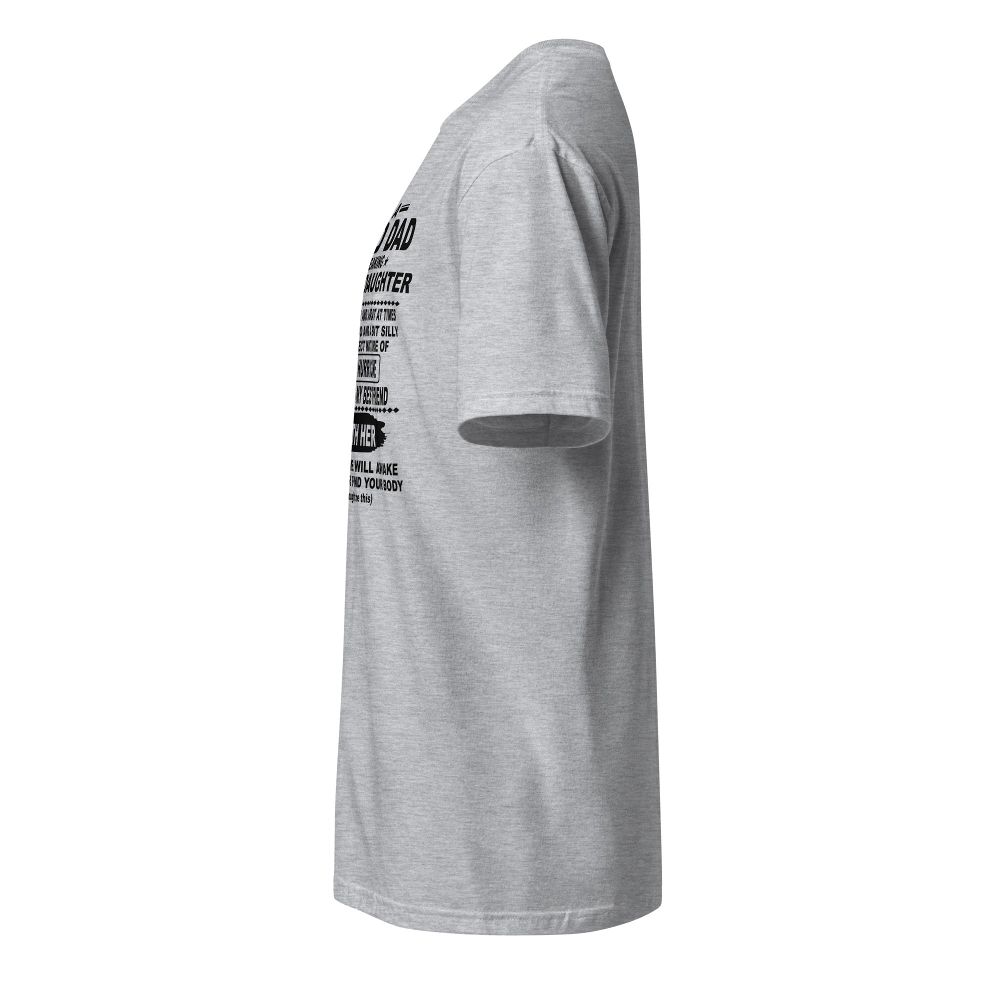 Sports Grey t-shirt left side on a white background