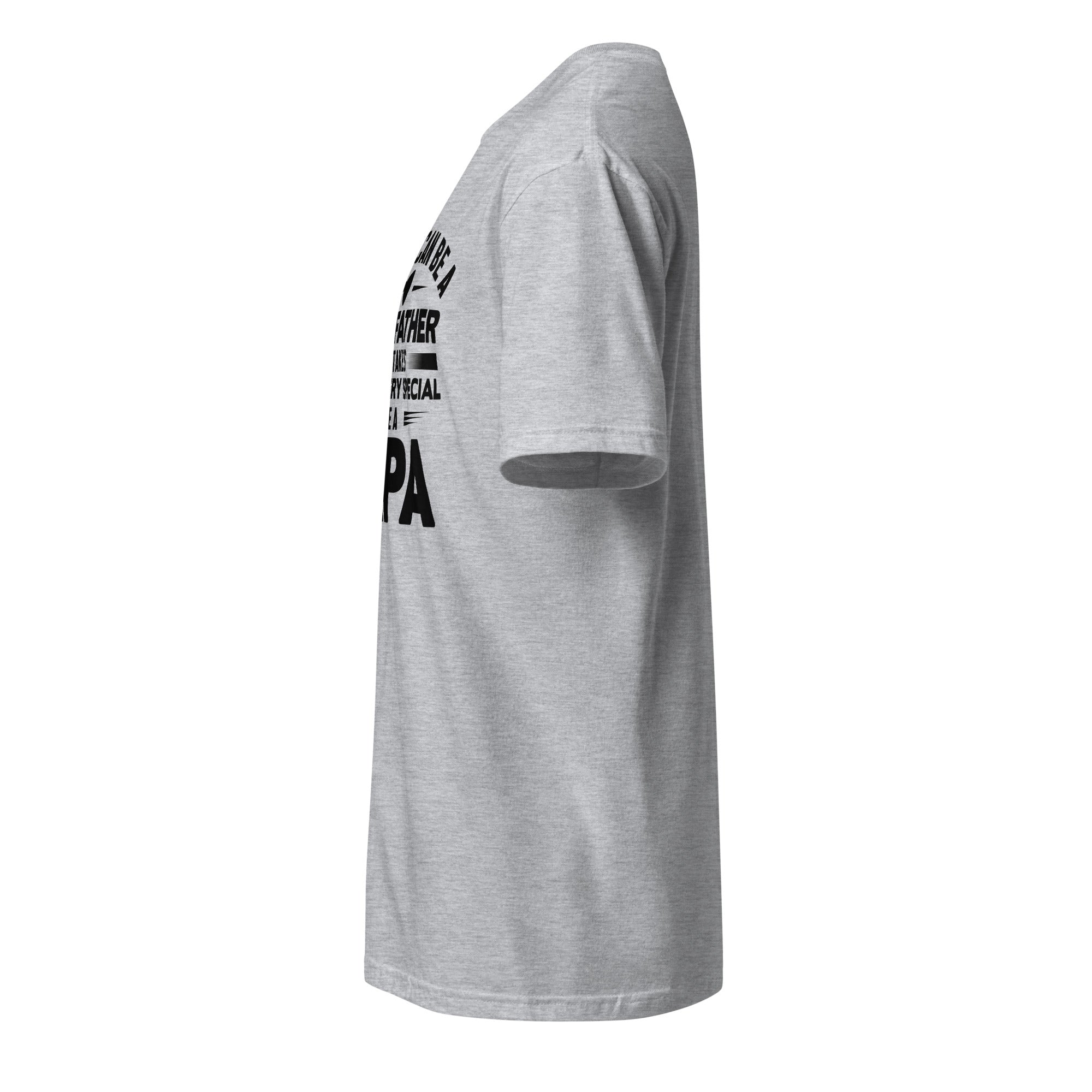 Sports Grey t-shirt left side on a white background