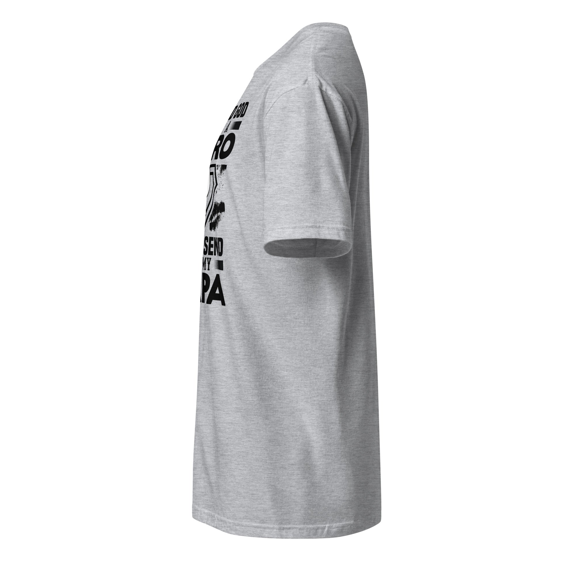 Sport Grey t-shirt left side on a white background