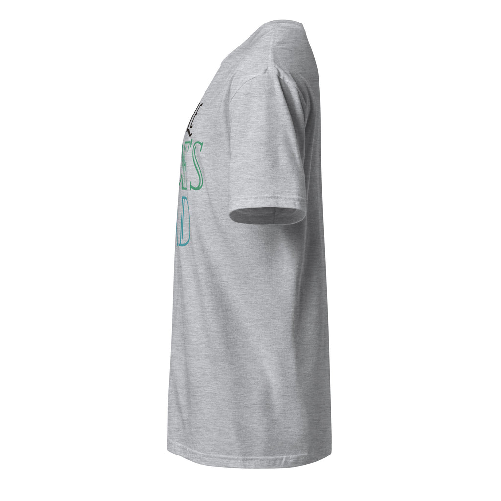 Sport Grey t-shirt left side on a white background