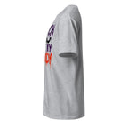 Left view of a sport grey t-shirt