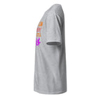 Left view of a sport grey t-shirt