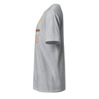 Left view of a sport grey t-shirt