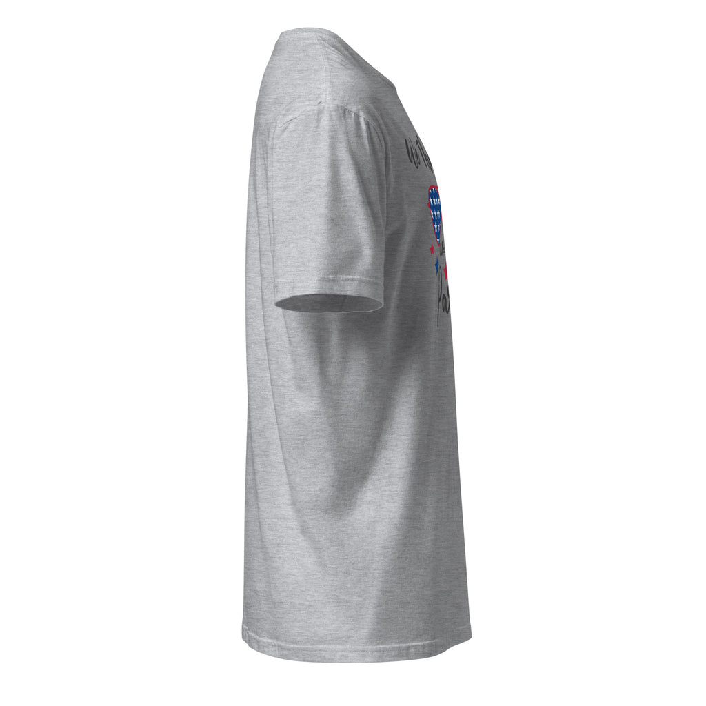 Plain Gray t-shirt right side on a white background