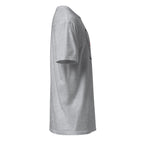gray t-shirt right side on a white background