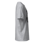 Plain sport grey t-shirt right side on a white background