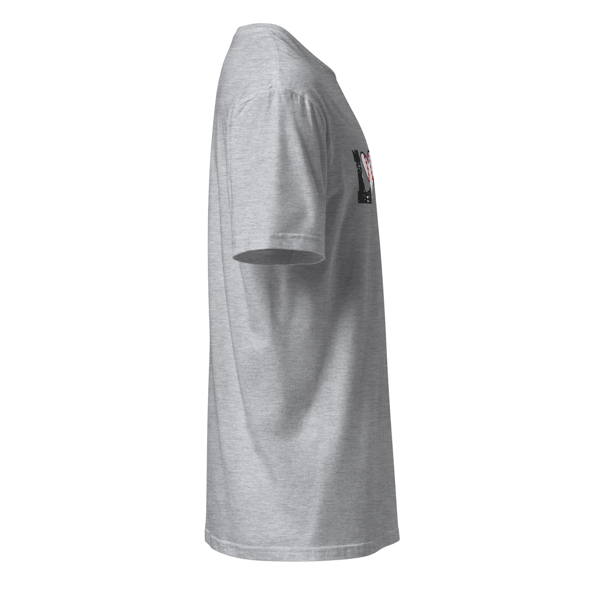 Plain Sport Grey t-shirt right side on a white background