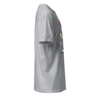 Right view of a Plain sport grey t-shirt on a white background