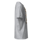 Right view of a sport grey t-shirt on a white background