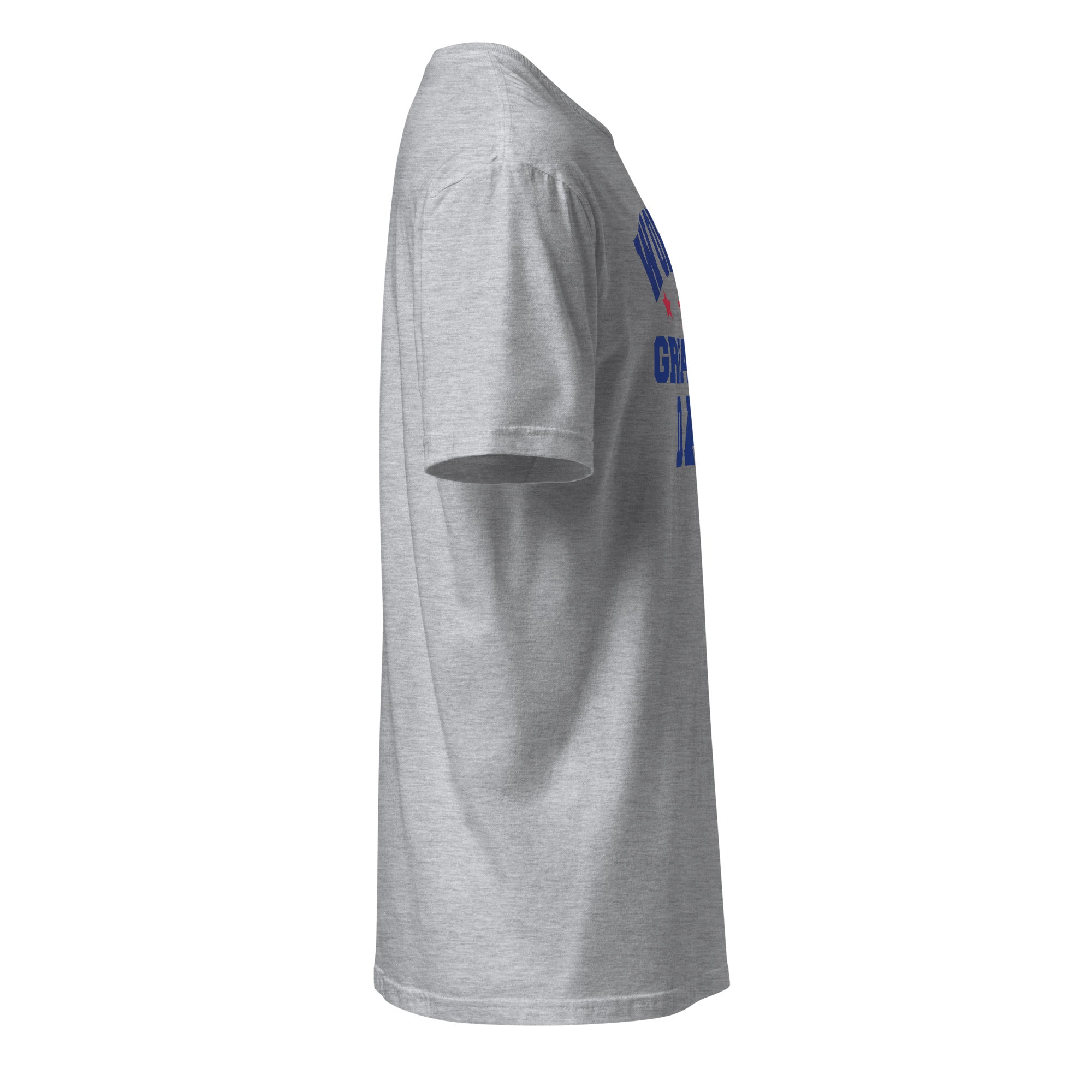Sports Grey t-shirt right side on a white background