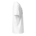 Plain White t-shirt right side on a white background