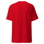 Red t-shirt back on a white background